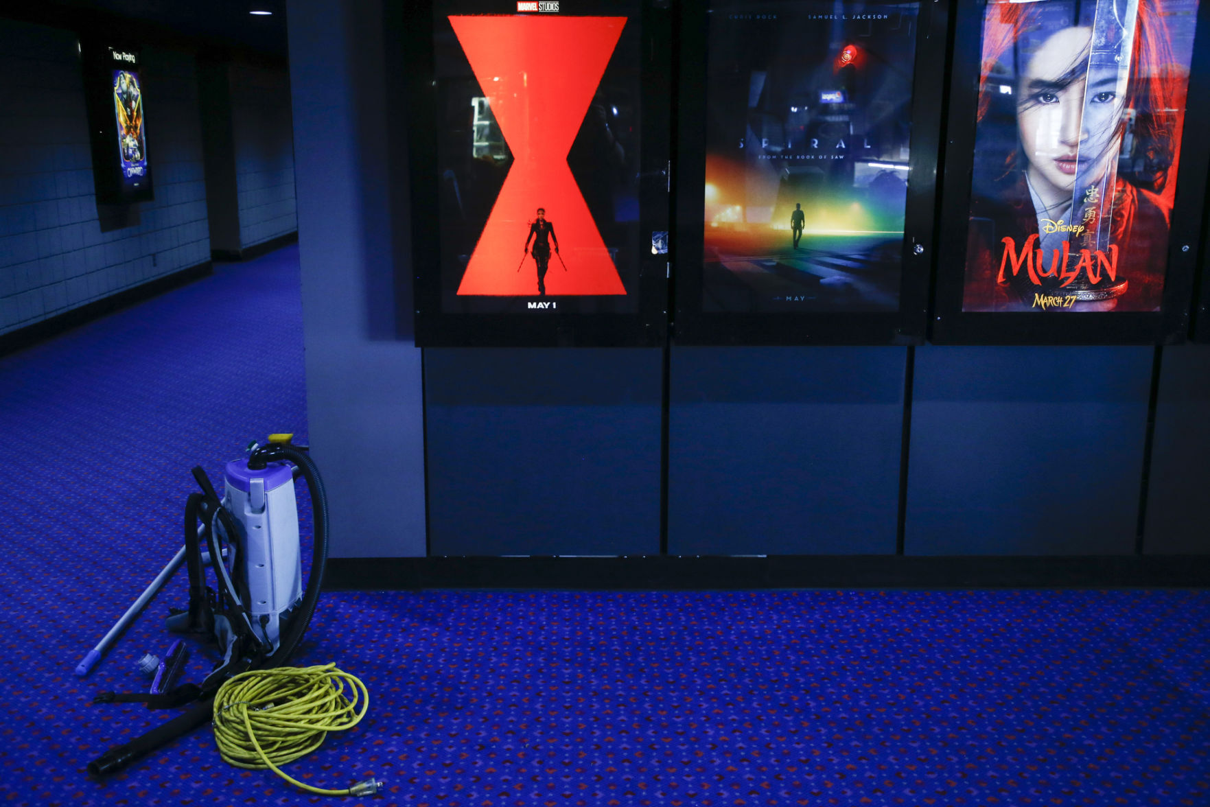 How are the theaters being cleaned between movies?